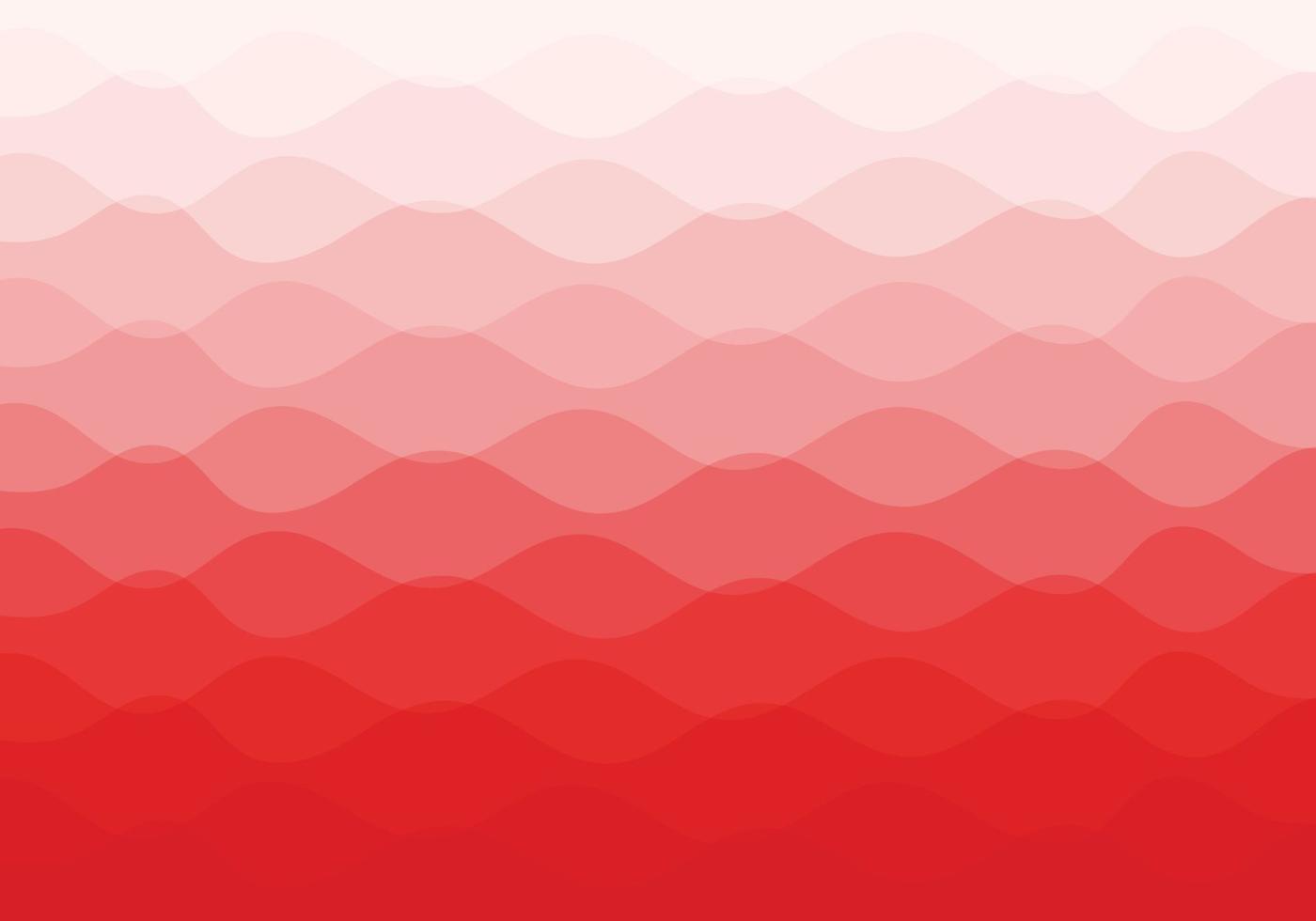 An abstract background composed of overlapping wavy lines. Gradient from light red to dark vector