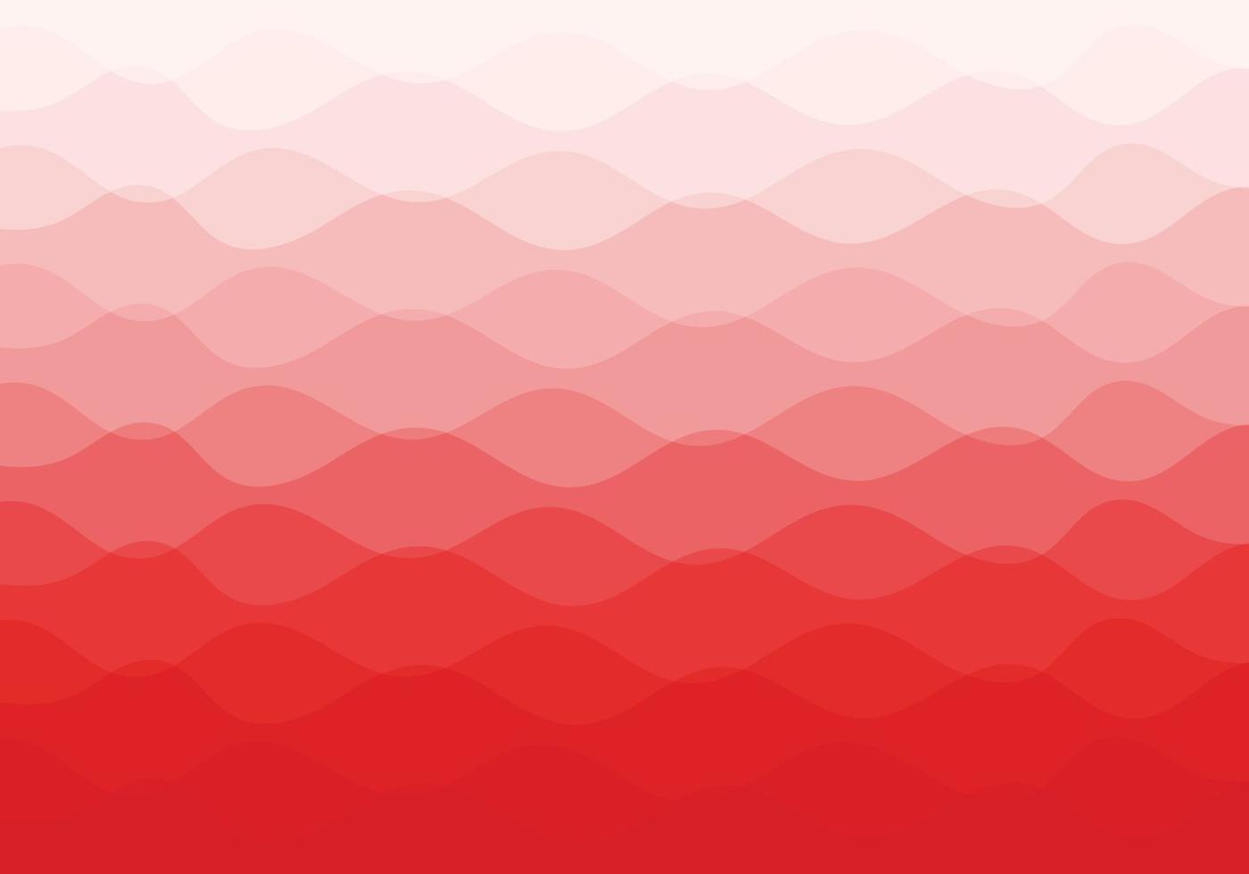 An abstract background composed of overlapping wavy lines. Gradient from light red to dark vector