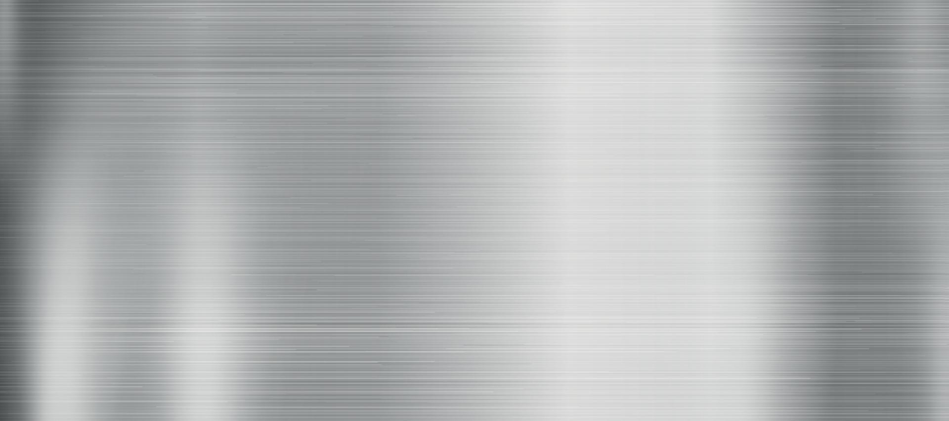 Silver texture, steel panoramic background template - Vector