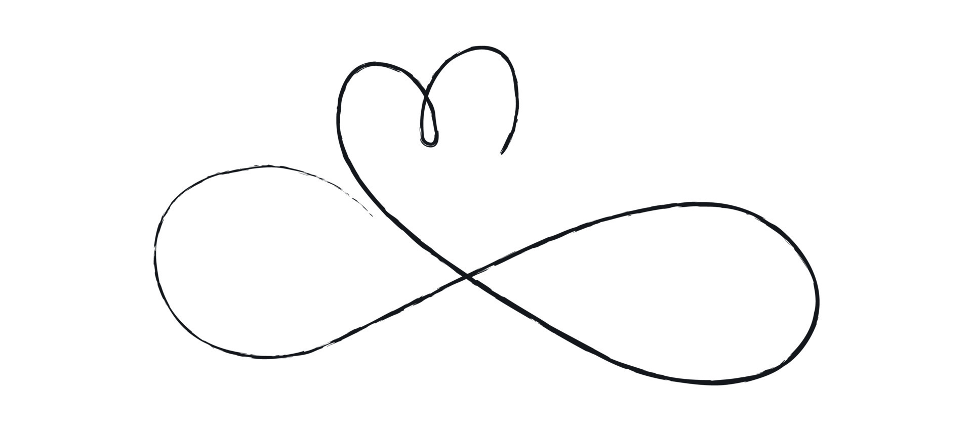 Infinity sign with black lines on a white Vector Image