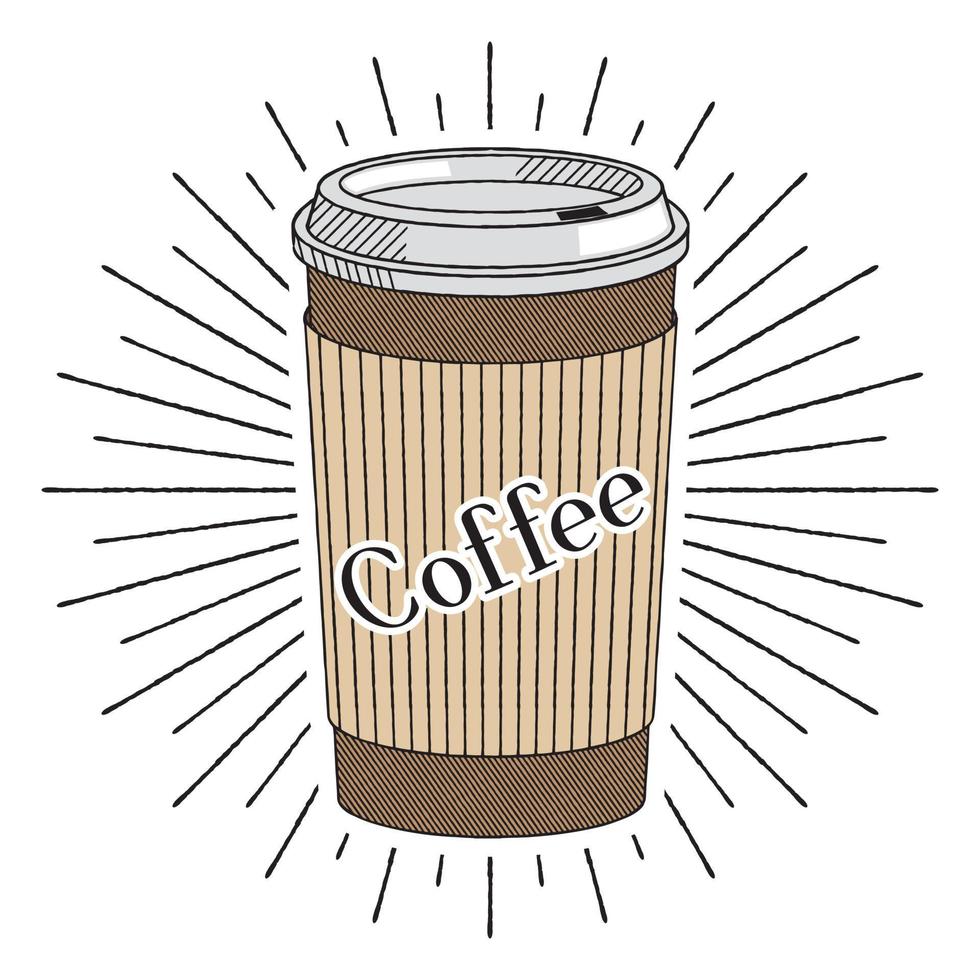 Disposable Coffee Cup Illustration 16386310 Vector Art at Vecteezy