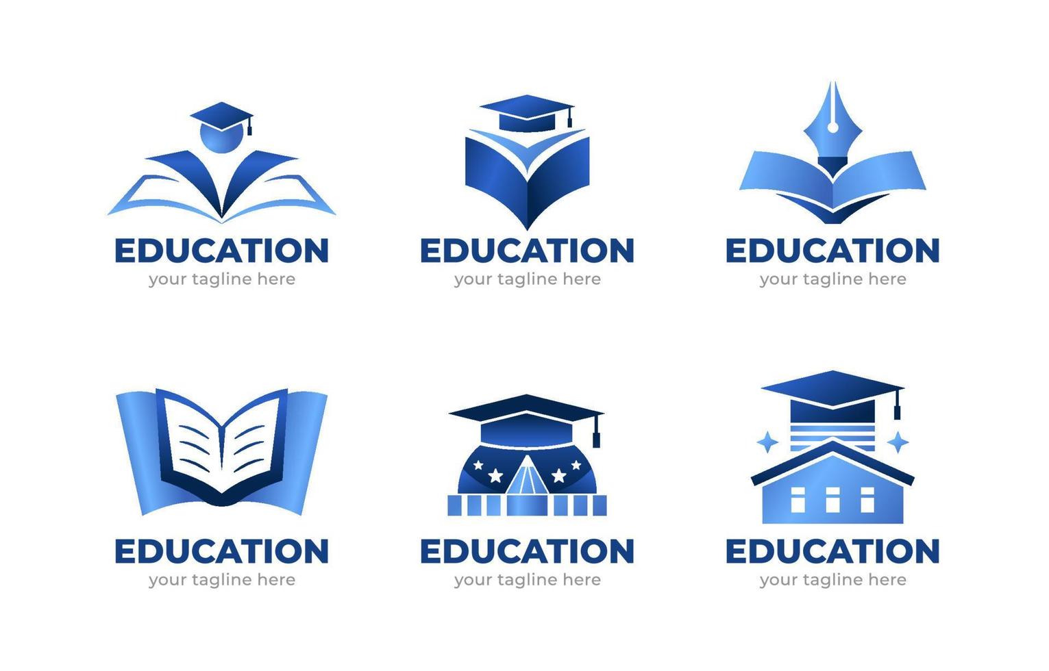 Education Logo Set vector