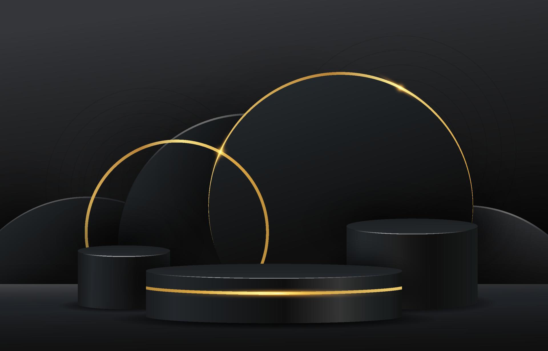 Black Podium Background 16386536 Vector Art at Vecteezy