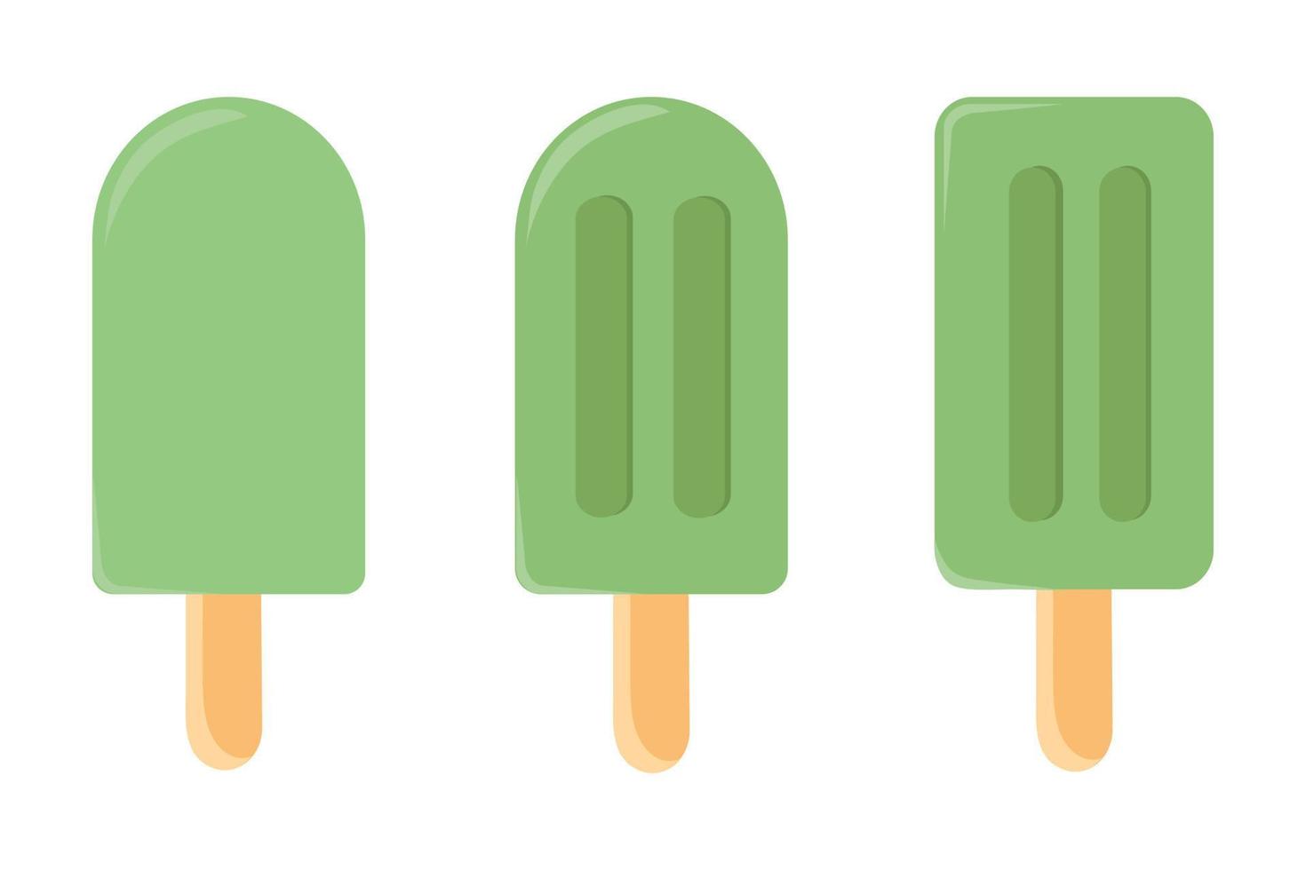 A set of ice cream. The ice cream match icon. Isolated vector for stickers, postcards, notepad