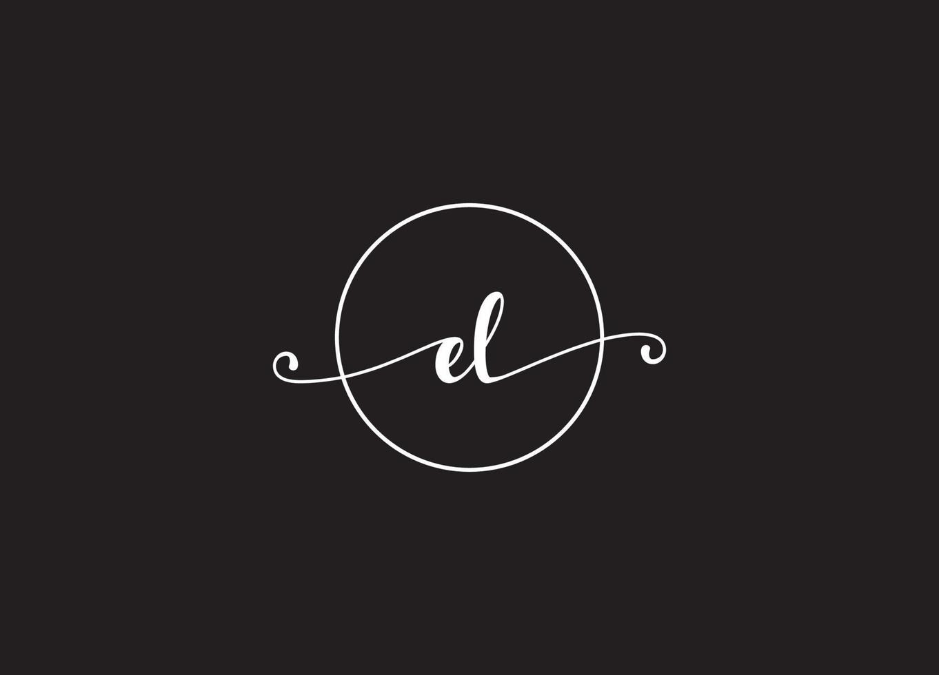 EL logo design and company logo vector