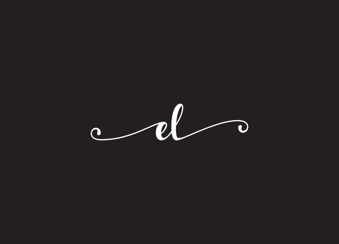 EL logo design and company logo vector
