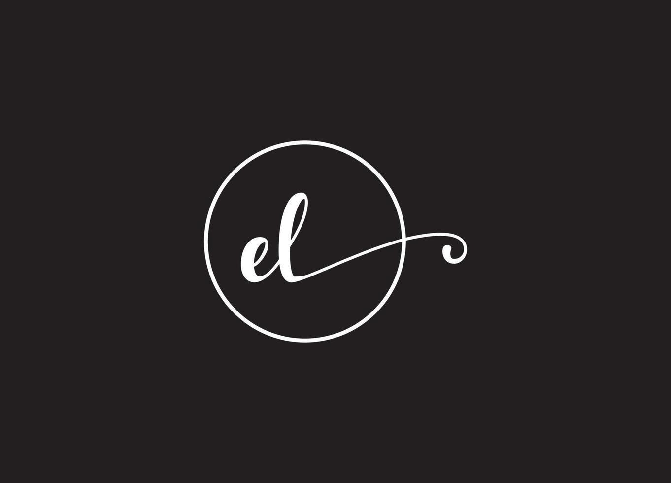 EL logo design and company logo vector