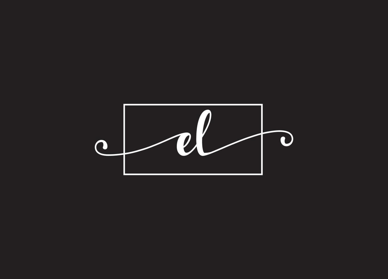 EL logo design and company logo vector