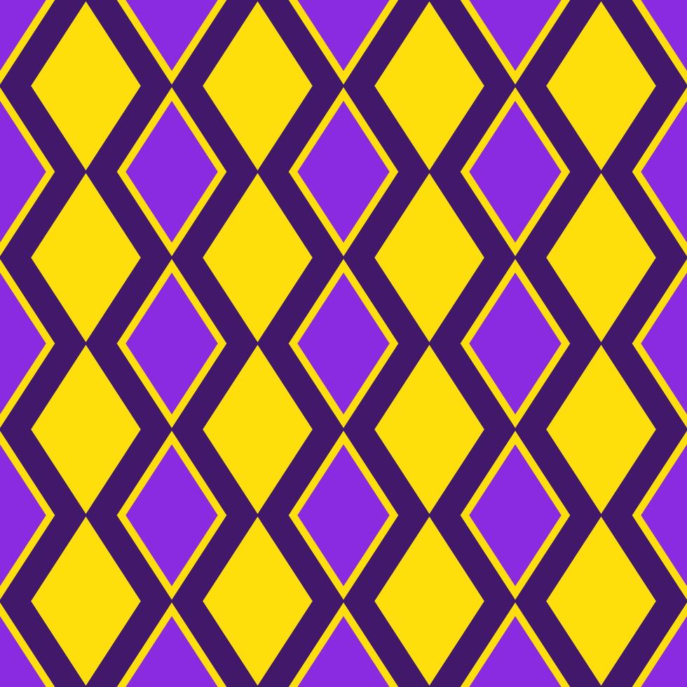 Seamless Mardi Gras pattern with rhombuses of traditional colors. Perfect for wallpaper, pattern fills, web page background, textile, holiday greeting cards vector