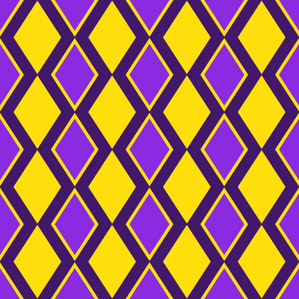 Seamless Mardi Gras pattern with rhombuses of traditional colors. Perfect for wallpaper, pattern fills, web page background, textile, holiday greeting cards vector