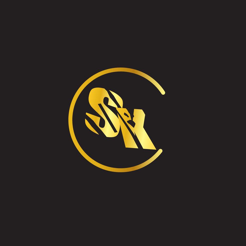 SK Text Logo vector