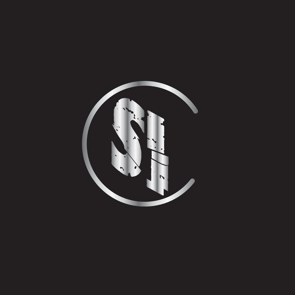 SI Text Logo vector