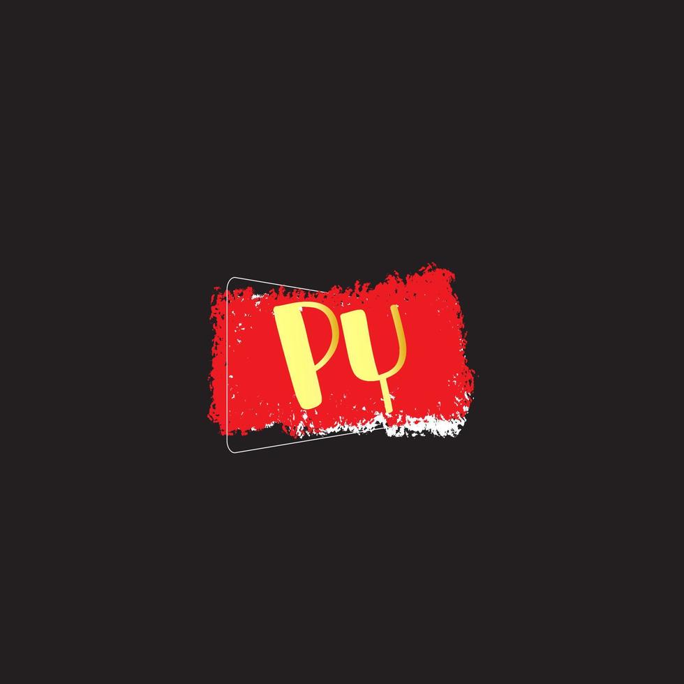 logotipo de texto py vector