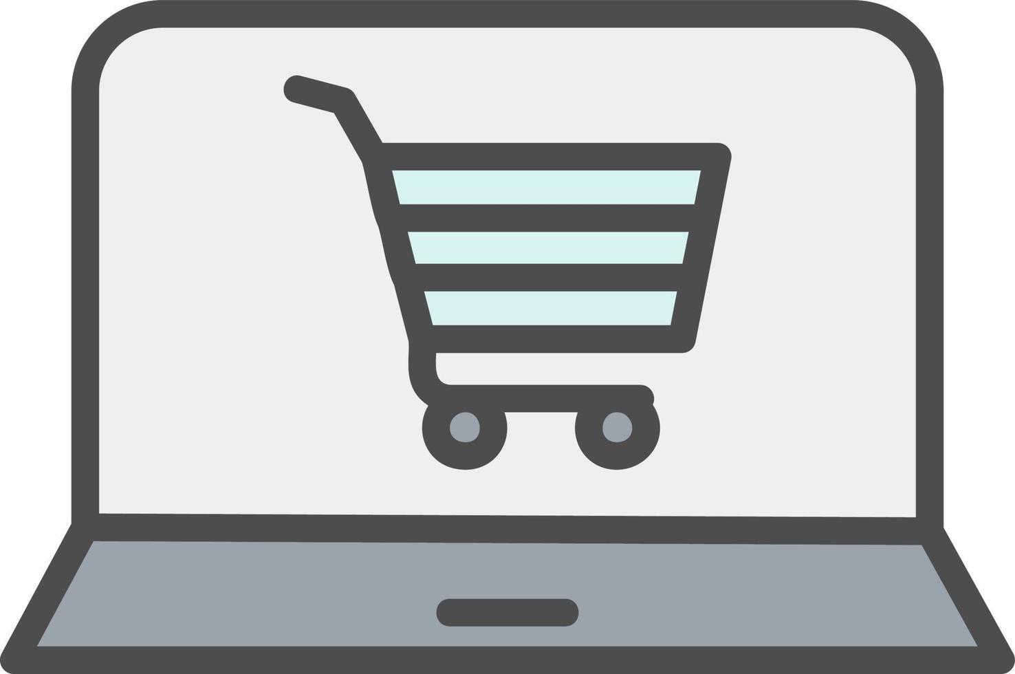 icono de vector de compras onvector