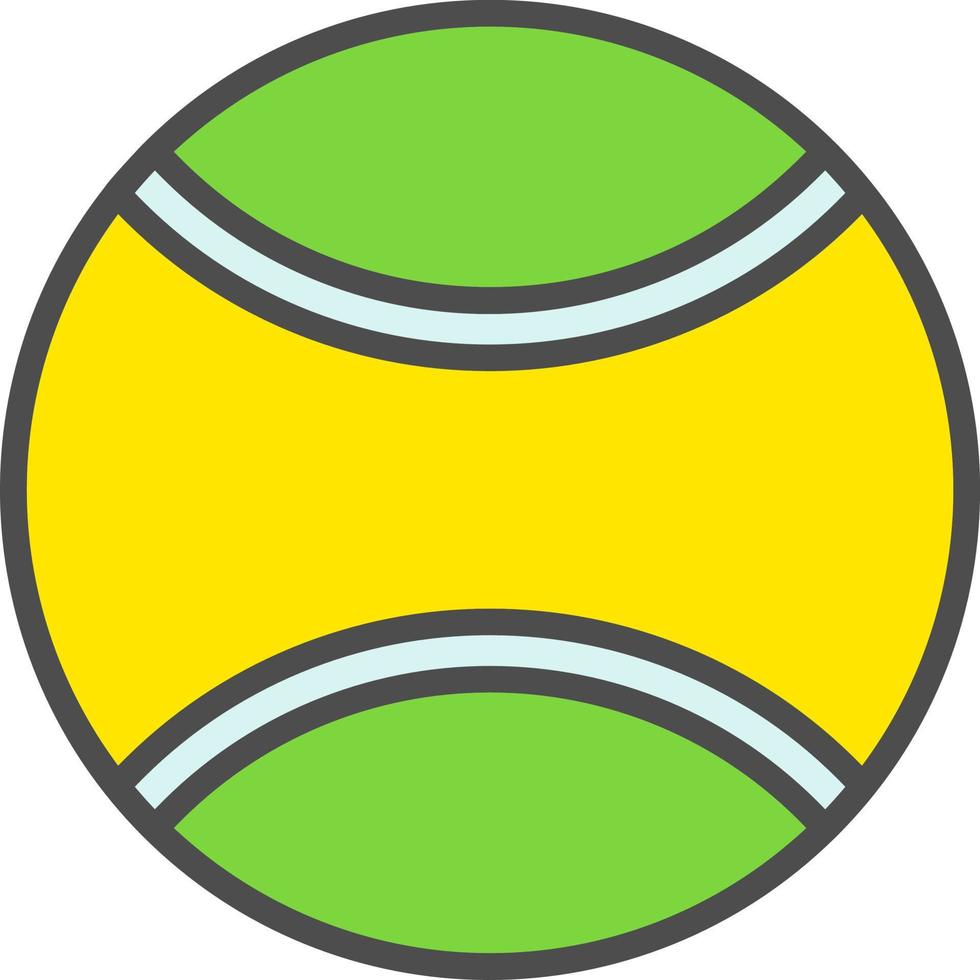 icono de vector de pelota de tenis