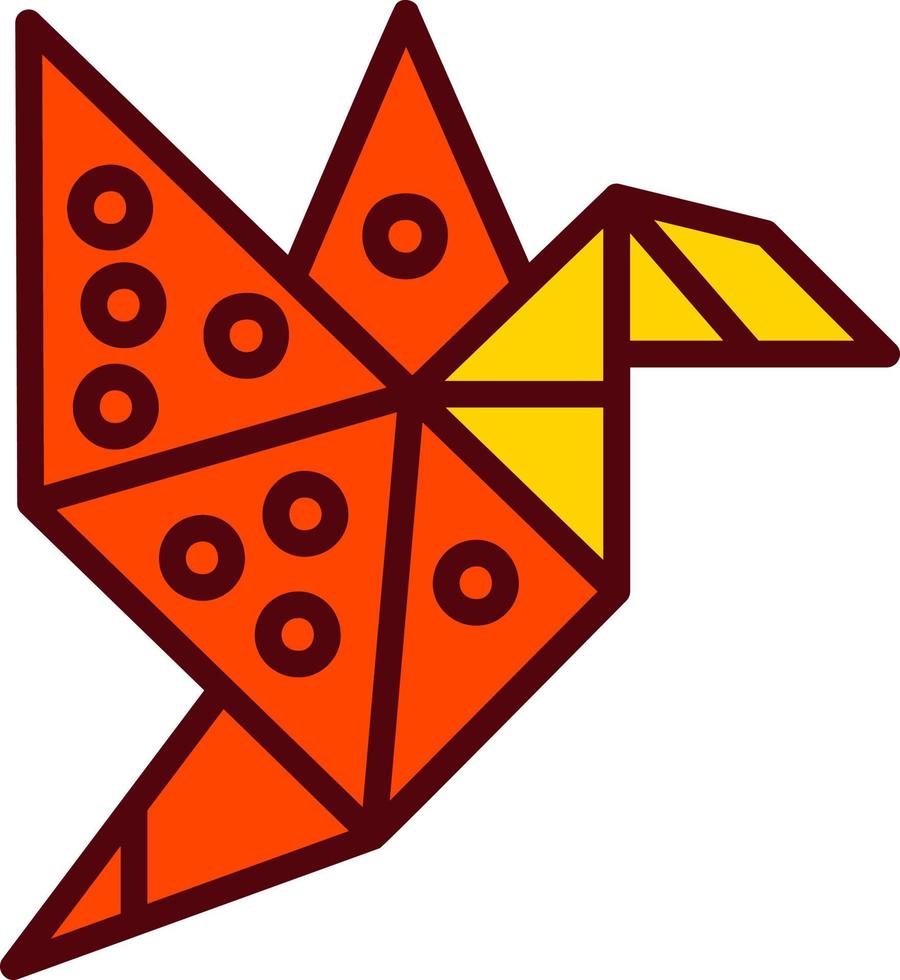 icono de vector de origami
