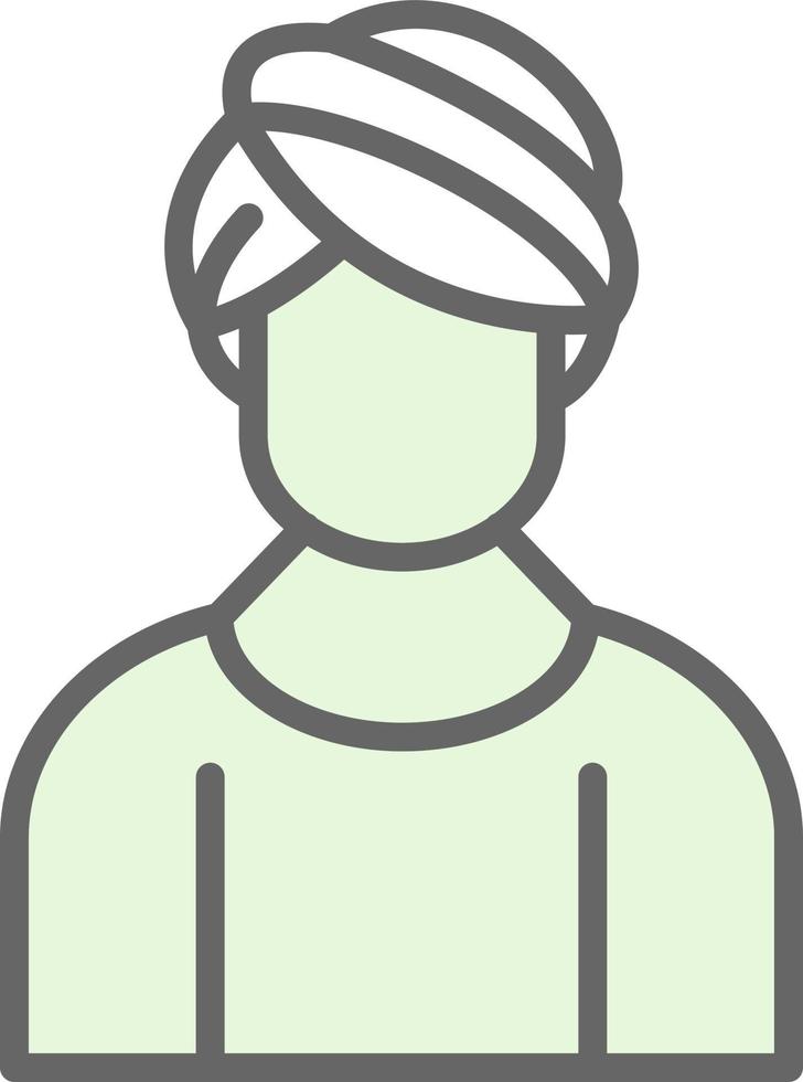 Hair Mask Vector Icon Design