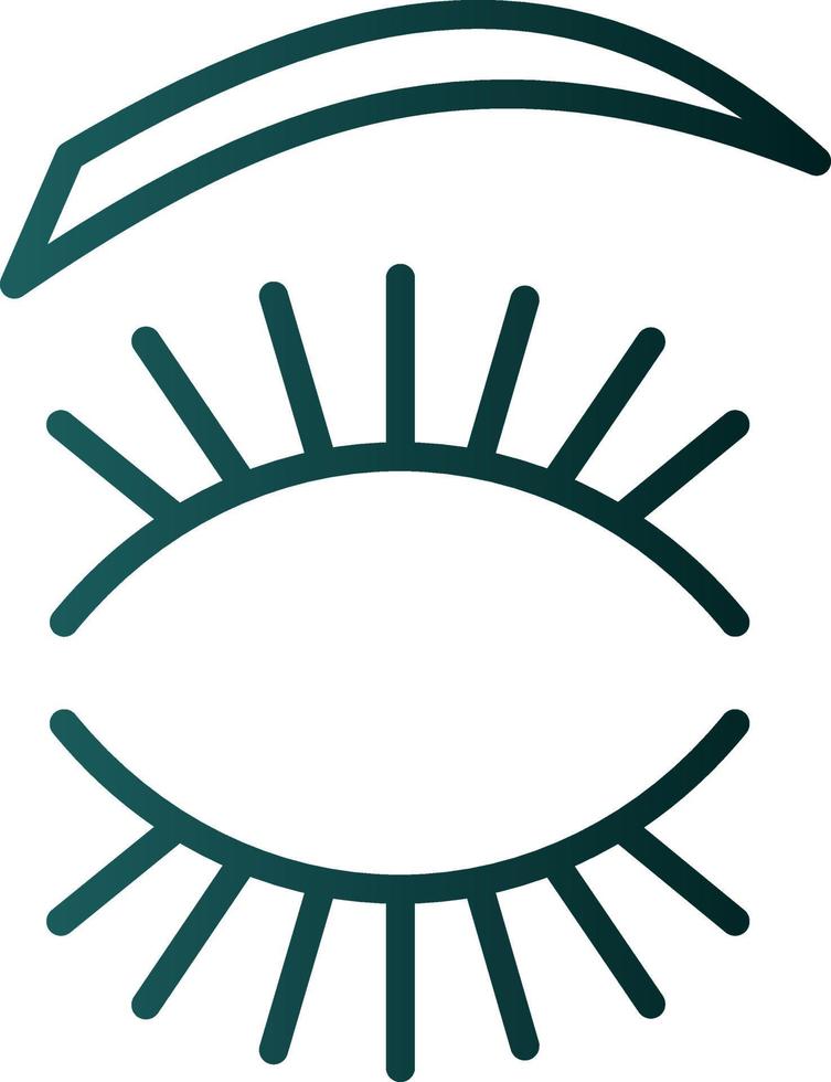 Eyelash Vector Icon Design
