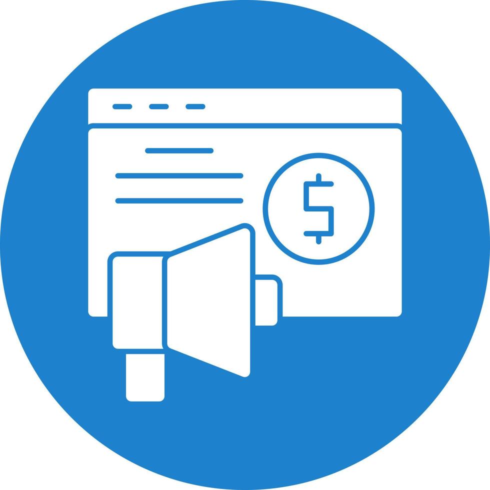 Advertising Sales Vector Icon Design