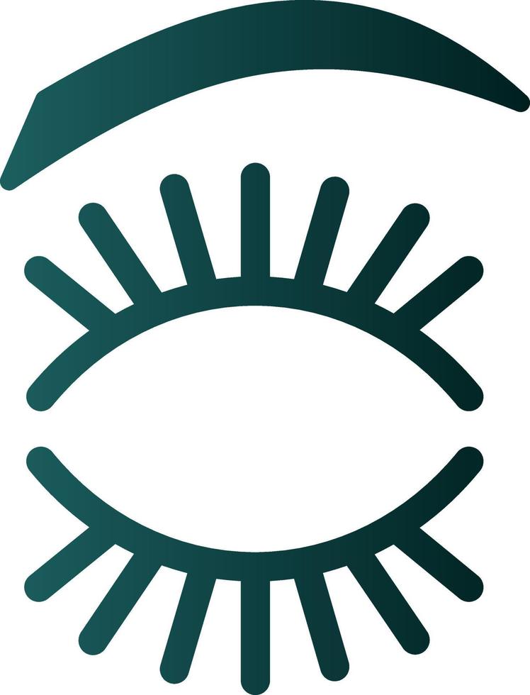 Eyelash Vector Icon Design
