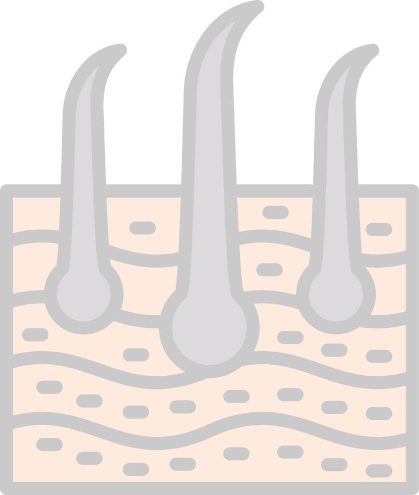 Skin Hair Vector Icon Design