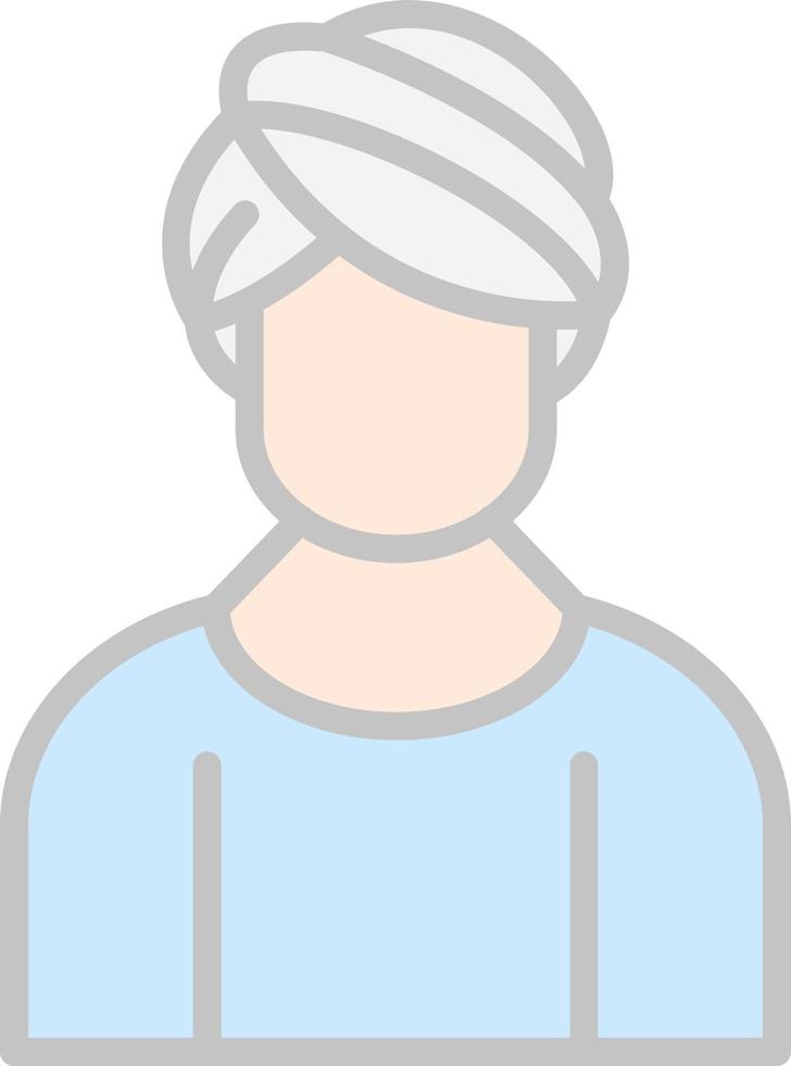 Hair Mask Vector Icon Design