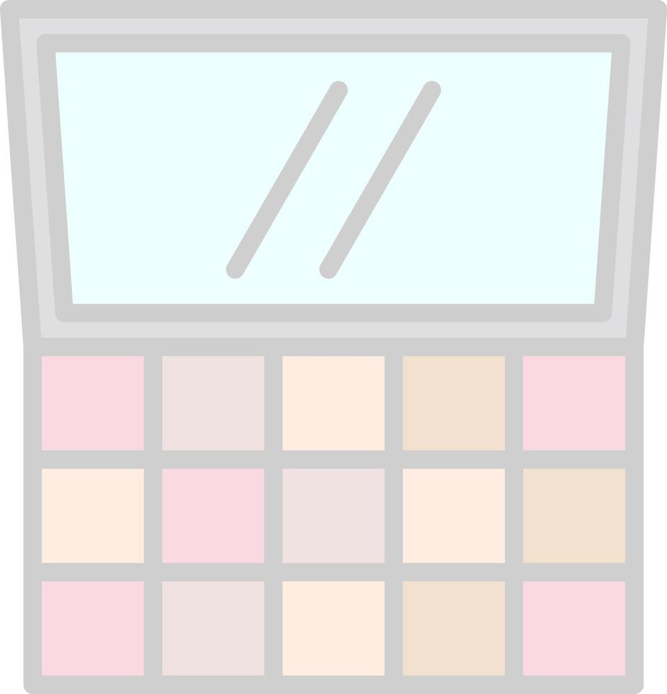 diseño de icono de vector de paleta de maquillaje