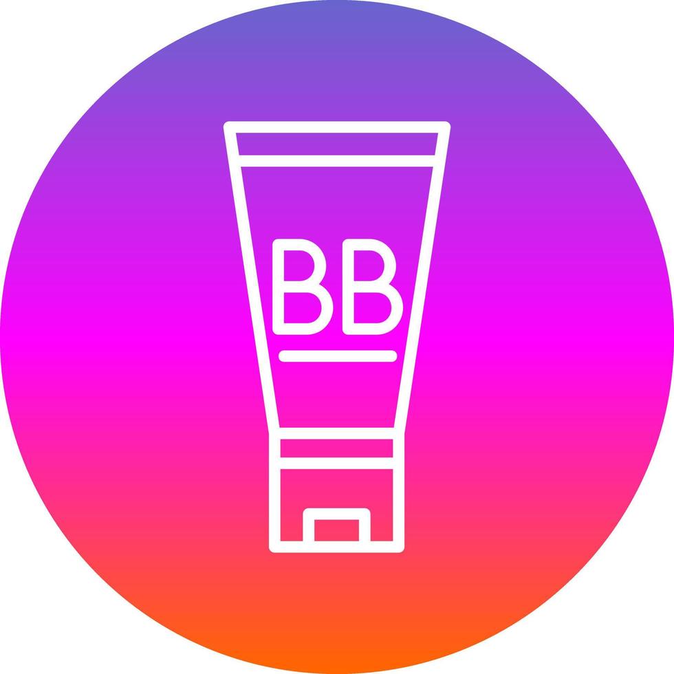diseño de icono de vector de crema bb