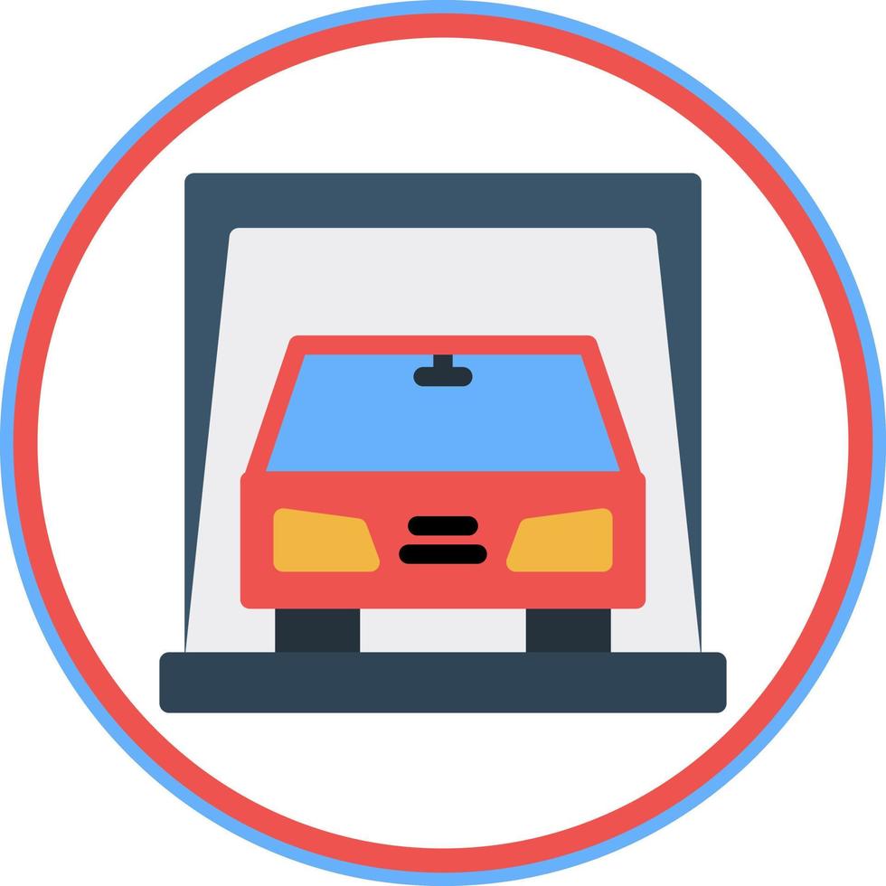 Car Display Vector Icon Design
