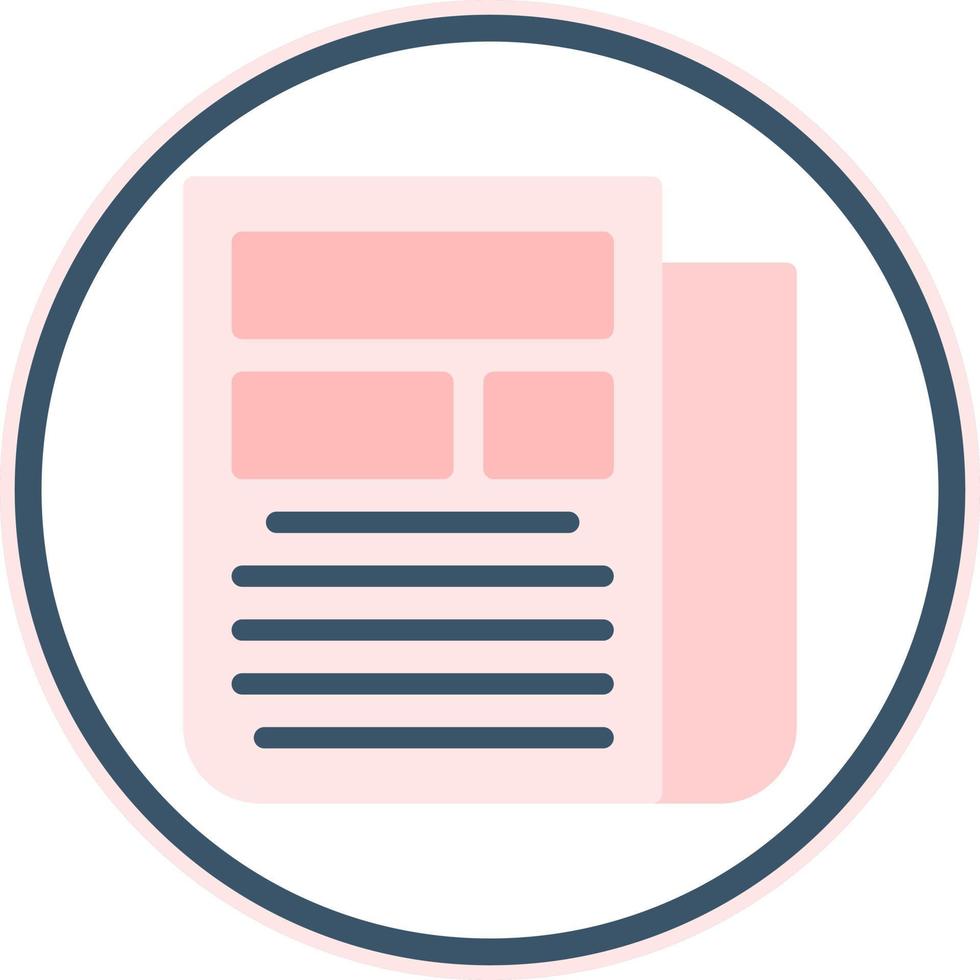 Newspaper Vector Icon Design