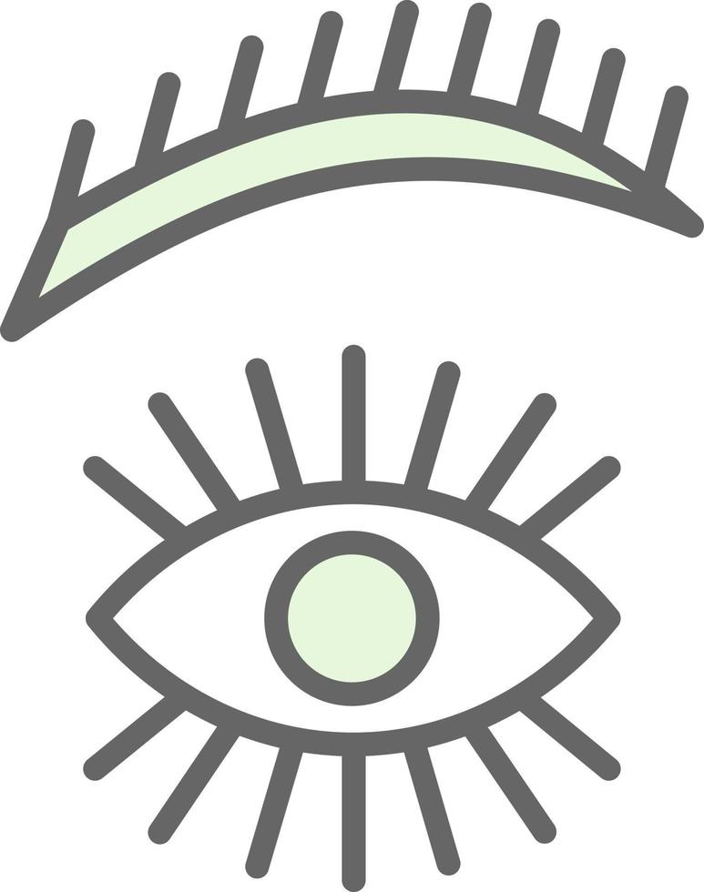 Eyebrow Vector Icon Design