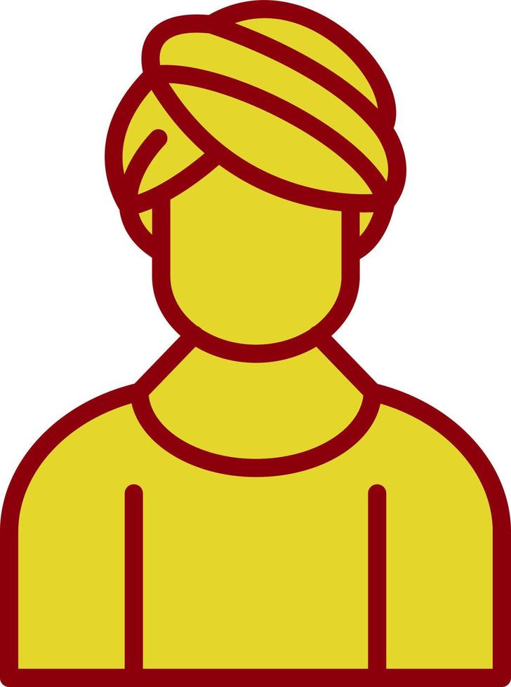 Hair Mask Vector Icon Design
