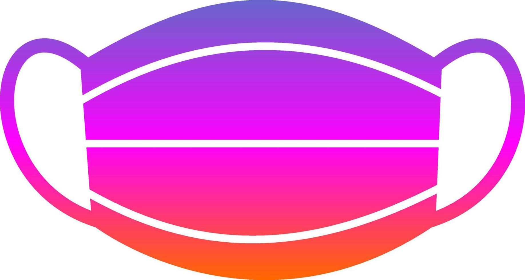 Face Mask Vector Icon Design