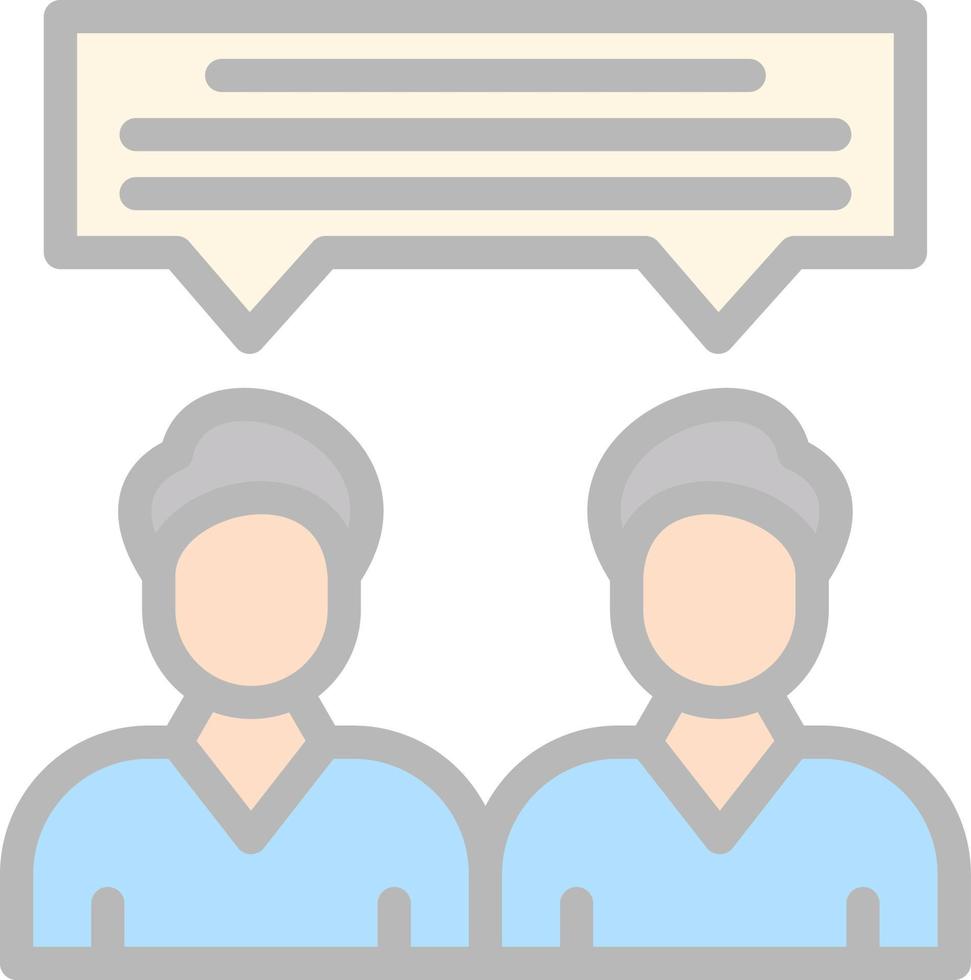 Face To Face Vector Icon Design