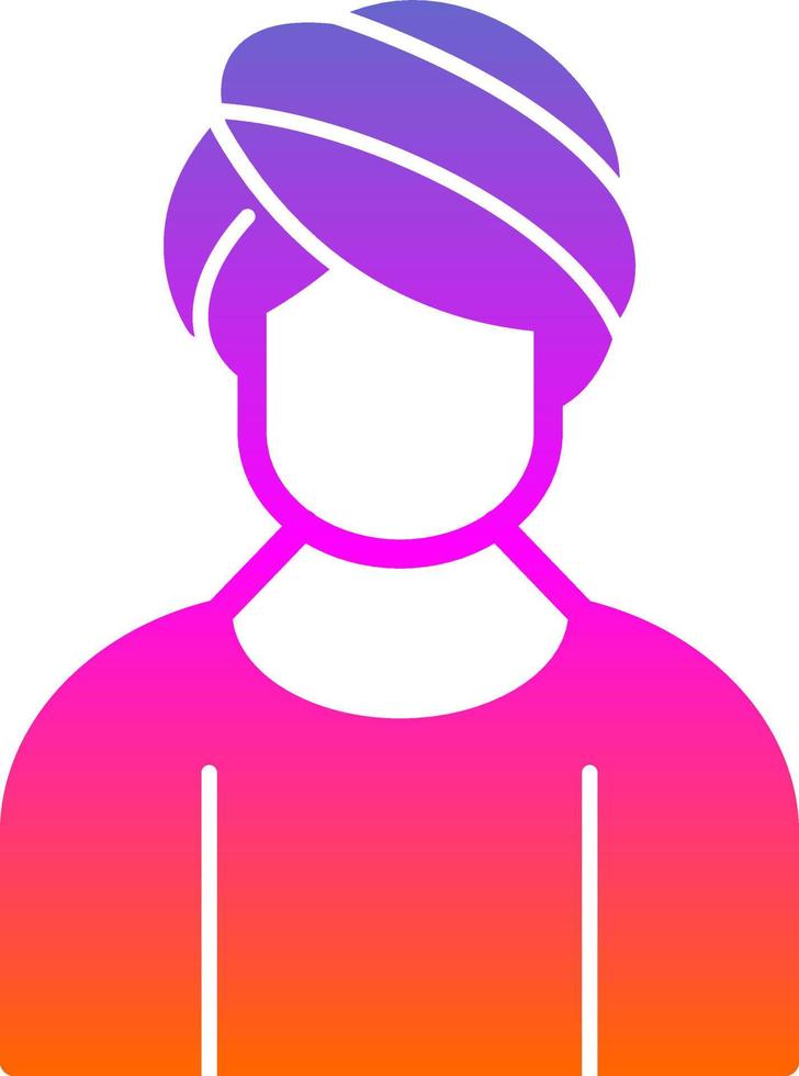 Hair Mask Vector Icon Design