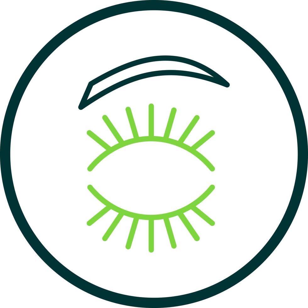 Eyelash Vector Icon Design