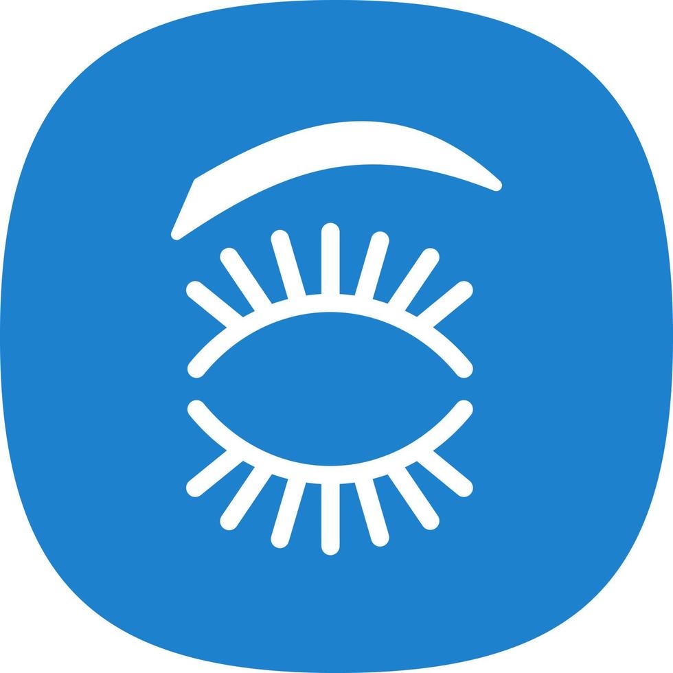 Eyelash Vector Icon Design