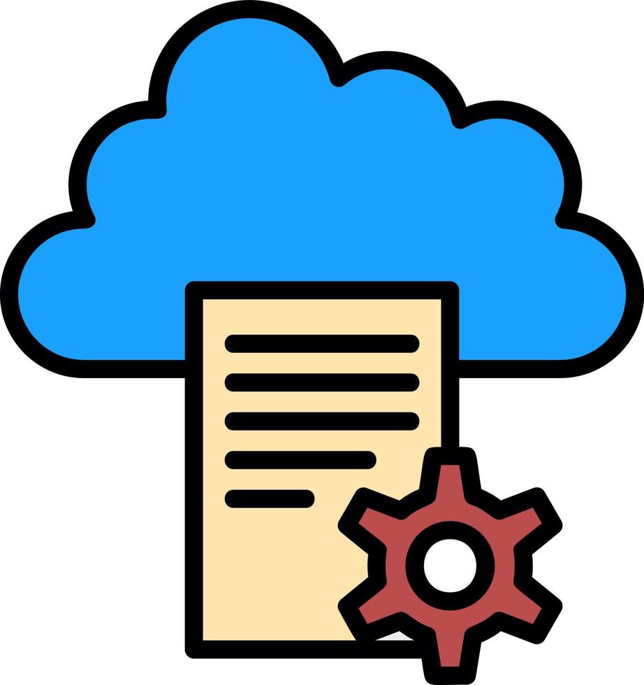Cloud Storage Vector Icon Design