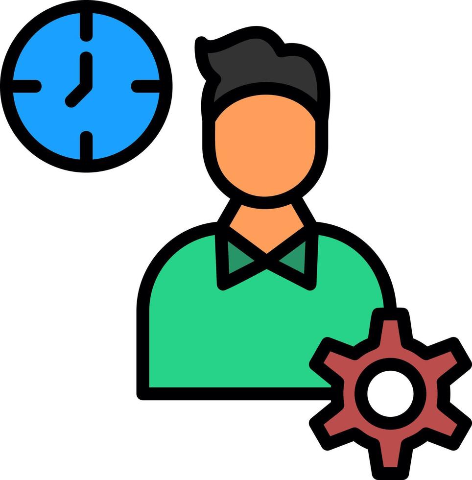 diseño de icono de vector de trabajo productivo