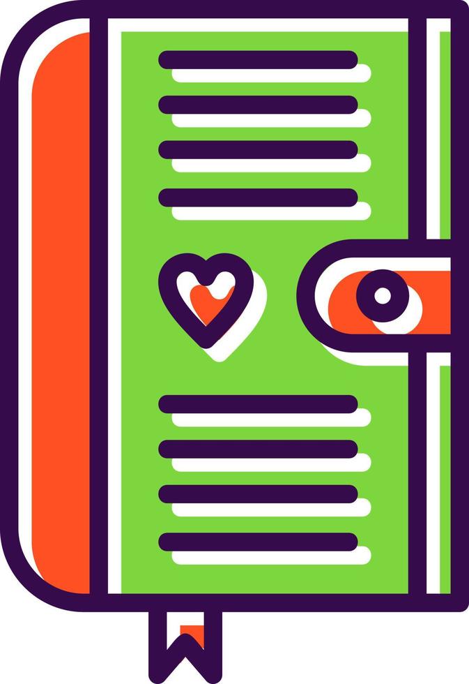 Diary Vector Icon Design