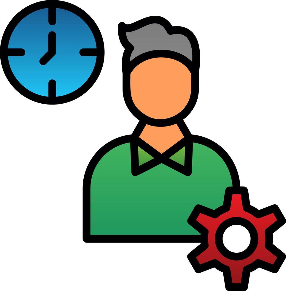 diseño de icono de vector de trabajo productivo