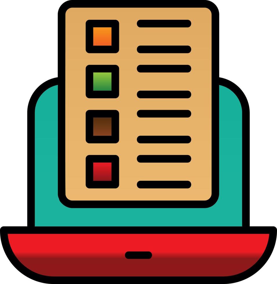 Online Course Vector Icon Design