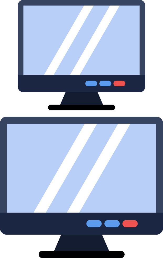 diseño de icono de vector de monitores