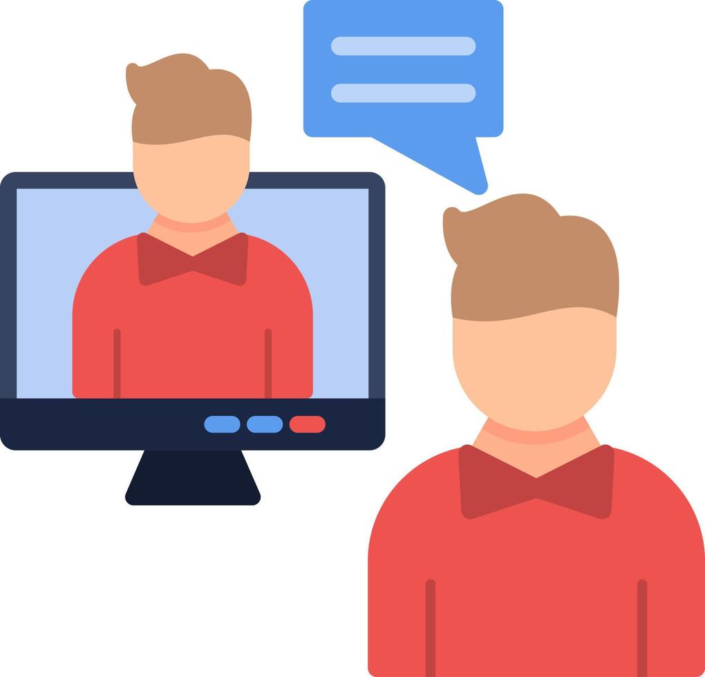 Online Meeting Vector Icon Design