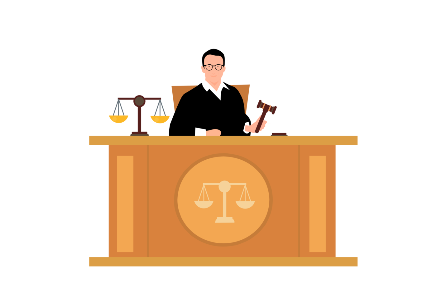 Judge court room png