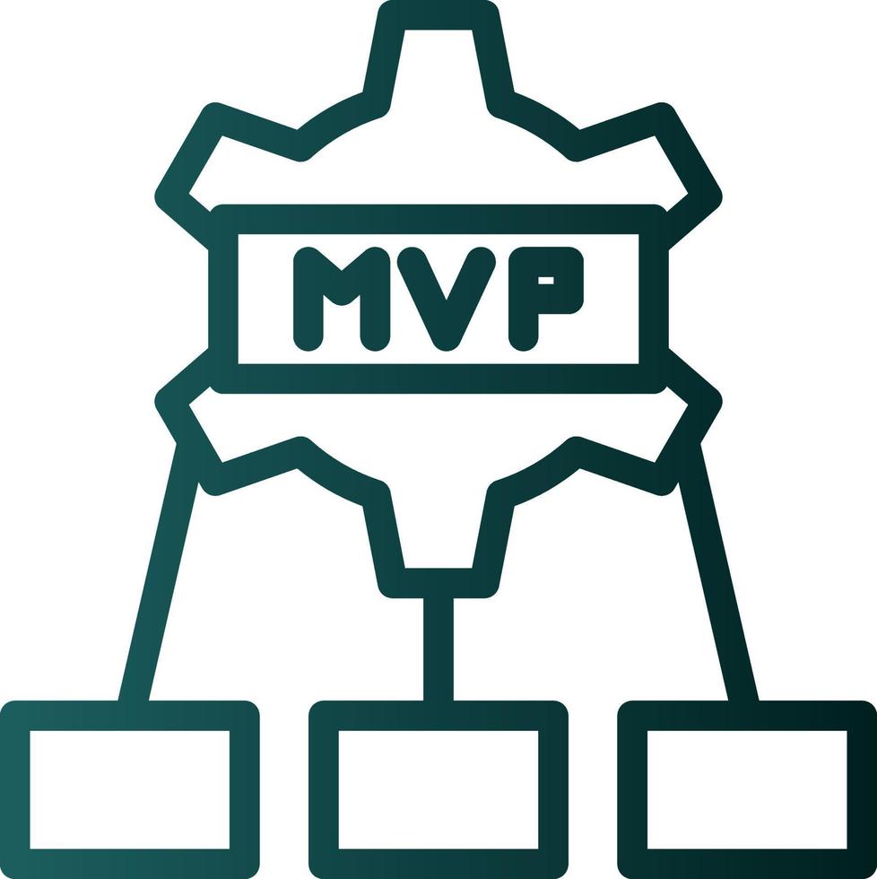 diseño de icono de vector mvp