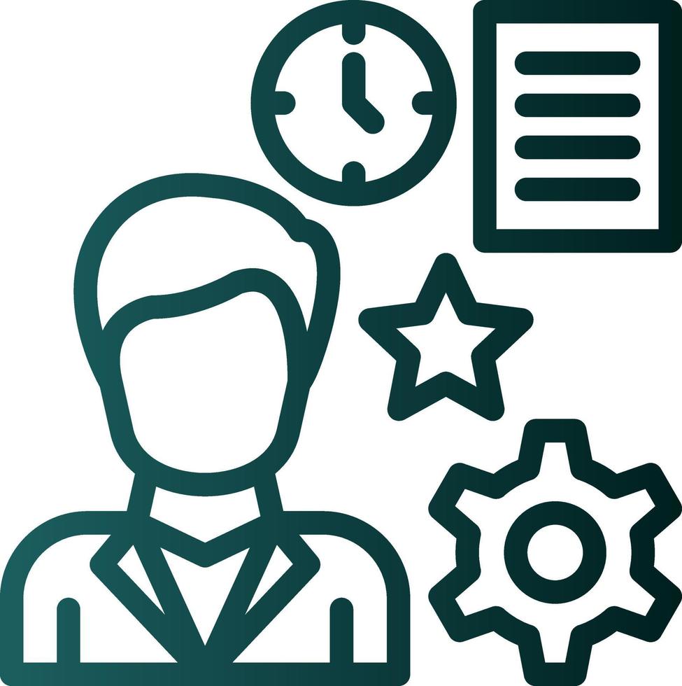 Product Manager Vector Icon Design