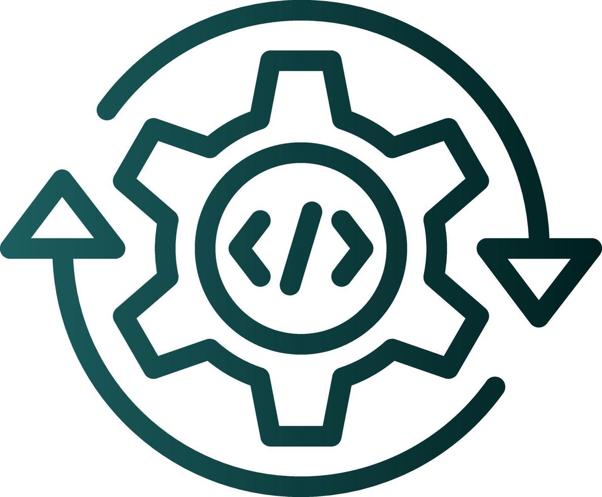 Continuous Integration Vector Icon Design