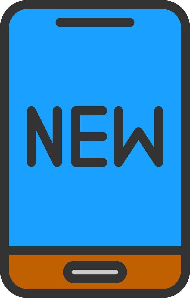 New Phone Vector Icon Design