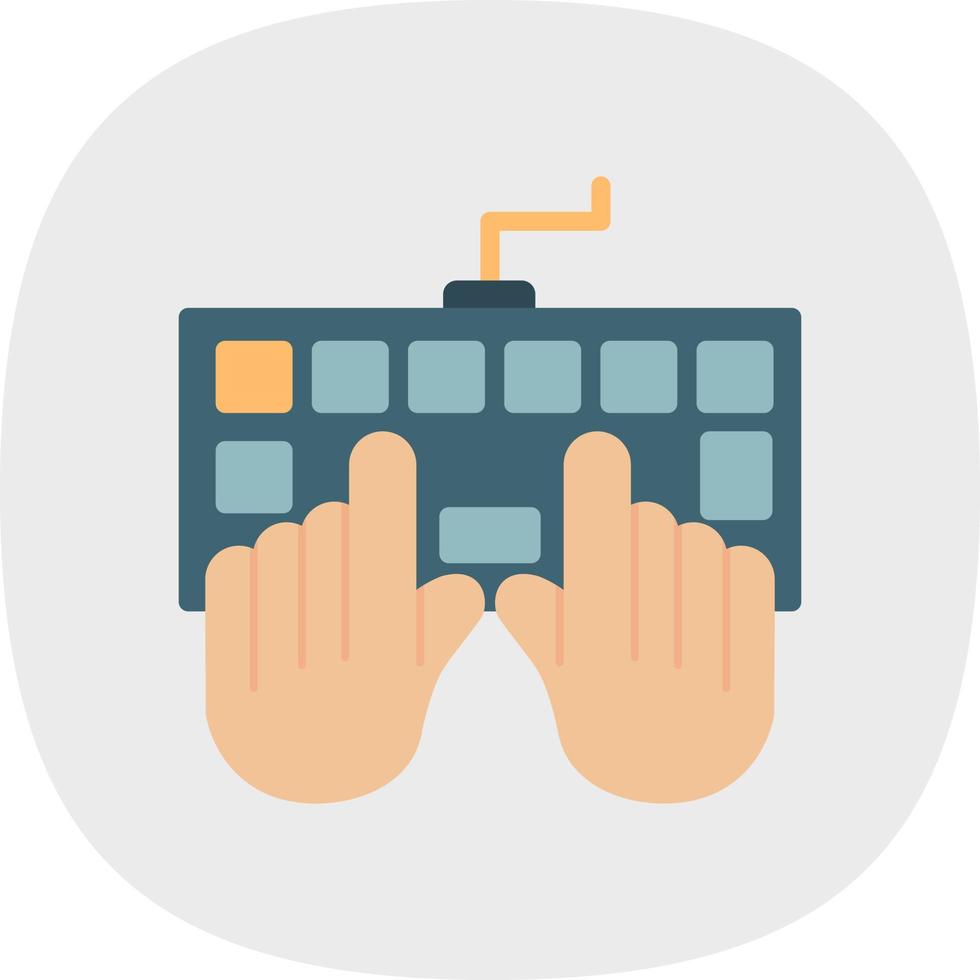 Data Entry Vector Icon Design